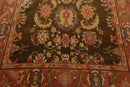5'10'' x 8'9" Hand Knotted Tibetan Wool Classic European Area Rug Olive