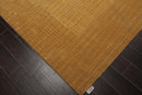 7'9" x 11' Contemporary Wool & Art Silk Modern Area Rug Tan & Beige