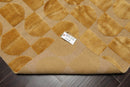5x7 Gold Hand Knotted Tibetan 100% Wool Modern & Contemporary Oriental Area Rug