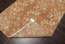 3'11'' x 5'11'' Hand Knotted Tibetan 100% Wool Scrolls Oriental Area Rug Caramel