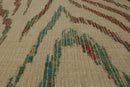 8’5”x11’6" Hand Knotted 100% Wool Peshawar Modern Oriental Area Rug Beige
