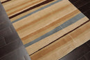 4x6 Beige, Tan Hand Knotted Tibetan 100% Wool Modern & Contemporary Oriental Area Rug