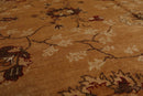 9’4” x 11’8" Authentic Hand Knotted Wool Turkish Oushak Area Rug Caramel