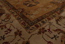 9’4” x 11’8" Authentic Hand Knotted Wool Turkish Oushak Area Rug Caramel