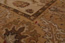 7’11”x9’4" Authentic Hand Knotted Wool Turkish Oushak Oriental Area Rug Beige