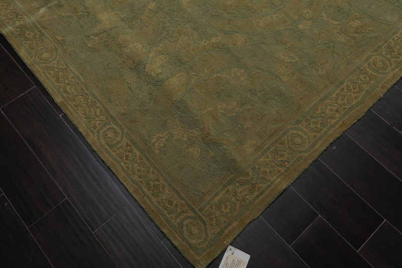 7’11”x 10’1" Hand Knotted Wool French Aubusson Savonnerie Area Rug Mint