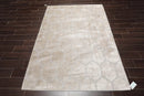 5' x 7' Hand Knotted Tibetan 100% Viscose Honeycomb Oriental Area Rug Gray