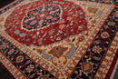 9’11" x 13’11” Herizz Hand Knotted Wool Traditional Area Rug Orangy Red