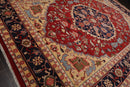 9’11" x 13’11” Herizz Hand Knotted Wool Traditional Area Rug Orangy Red
