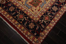 9’11" x 13’11” Herizz Hand Knotted Wool Traditional Area Rug Orangy Red