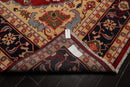 9’11" x 13’11” Herizz Hand Knotted Wool Traditional Area Rug Orangy Red