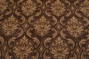 6'1" x 9'3" Hand Knotted Tibetan Wool Damask Designer Area Rug Brown Caramel