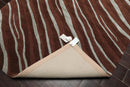 5' x 7'5'' Handmade Wool & Art Silk Hip Designer Modern Area Rug Brown