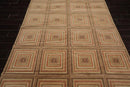 6’ x 8’9” Hand Knotted 100% Wool Modern Tibetan Oriental Area Rug Tan, Beige