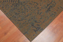 4'9" x 7'8" Modern 100% Cotton Flatweave Area Rug Brown