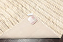 5' x 7'4'' Handmade 100% Wool Designer Stripes Modern Oriental Area Rug Beige