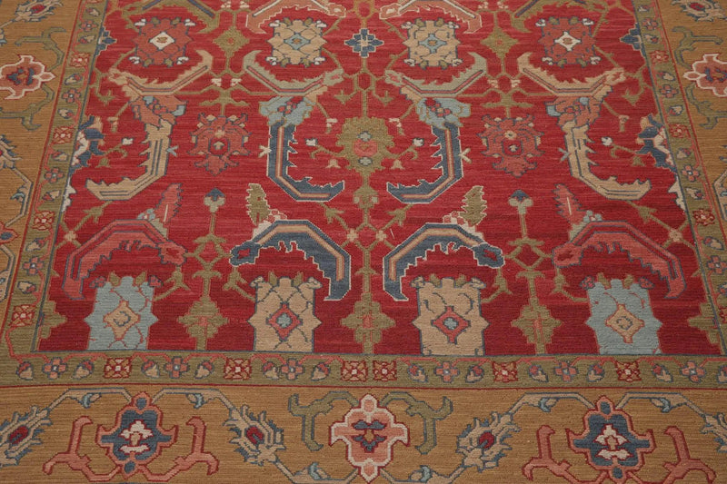 6'2'' x 9'2'' Hand Knotted Wool Arts & Craft Area Rug Rose