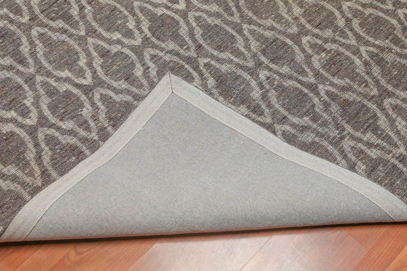 5' x 6'6" Contemporary 100% Cotton Flatweave Area Rug Modern Gray