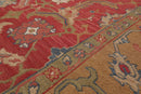 6'2'' x 9'2'' Hand Knotted Wool Arts & Craft Area Rug Rose