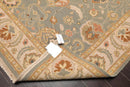 6'1'' x 9' Hand Knotted Wool Oushak Traditional Area Rug Slate