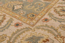 6'1'' x 9' Hand Knotted Wool Oushak Traditional Area Rug Slate