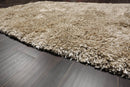 4x6 Moss Hand Made Shag Wool & Polypropylene Modern & Contemporary Oriental Area Rug