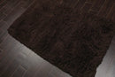 3x5 Chocolate Handmade Shag 100% Wool Modern & Contemporary Oriental Area Rug