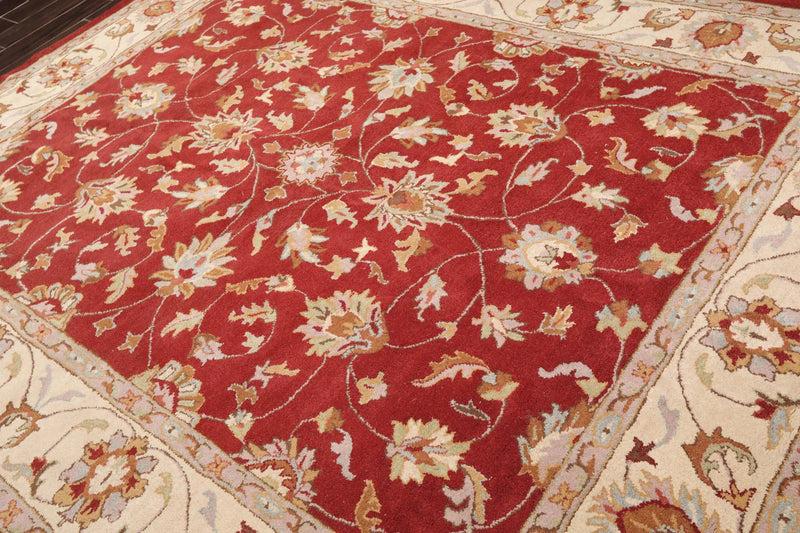 8x10 Rusty Red, Multi  Hand Tufted Hand Made 100% Wool Traditional Oriental Area Rug