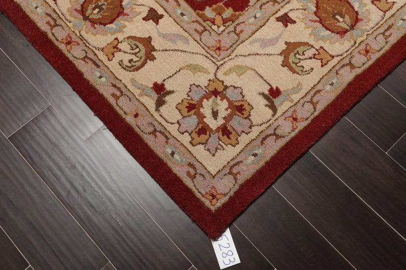 8x10 Rusty Red, Multi  Hand Tufted Hand Made 100% Wool Traditional Oriental Area Rug