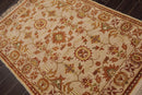 4' x 5'11'' Hand Knotted 100% Wool Oushak Traditional Area Rug Taupe, Beige