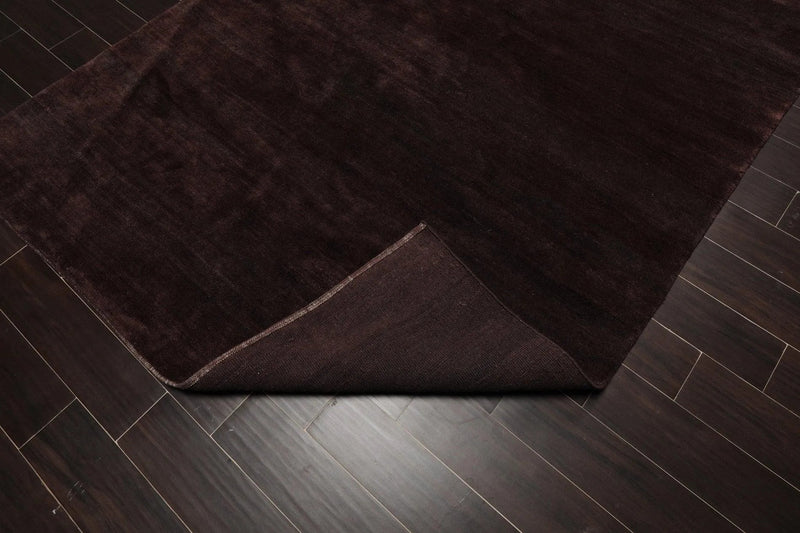 6'x9' Hand Knotted 100% Wool Thick Pile Gabehh Oriental Area Rug Dark Chocolate