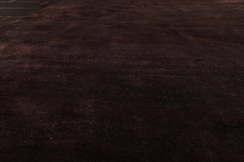 6'x9' Hand Knotted 100% Wool Thick Pile Gabehh Oriental Area Rug Dark Chocolate