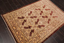 4'3"x6'4" Hand Knotted 250 KPSI Traditional Peshawar Oriental Area Rug Brown