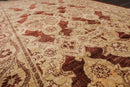 4'3"x6'4" Hand Knotted 250 KPSI Traditional Peshawar Oriental Area Rug Brown
