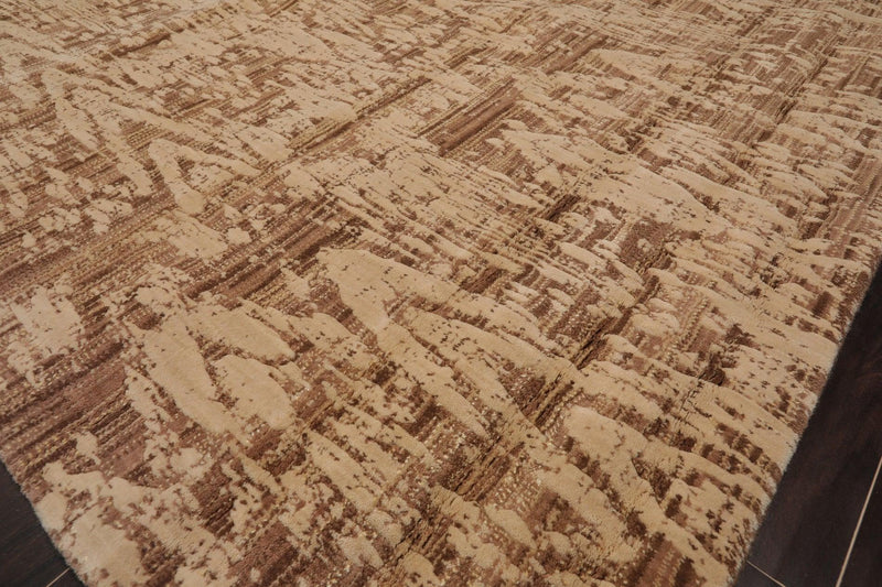 5'3" x 7'5" Transitional Wool & Art Silk Oriental Area Rug Taupe