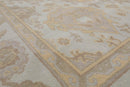 7’7" x 10’1” Muted Turkish Oushak Hand Knotted Wool Traditional Area Rug
