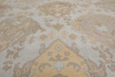 7’7" x 10’1” Muted Turkish Oushak Hand Knotted Wool Traditional Area Rug