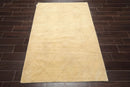 4'2'' x 5'11'' Hand Knotted Tibetan Wool Diamond Oriental Area Rug Pistachio