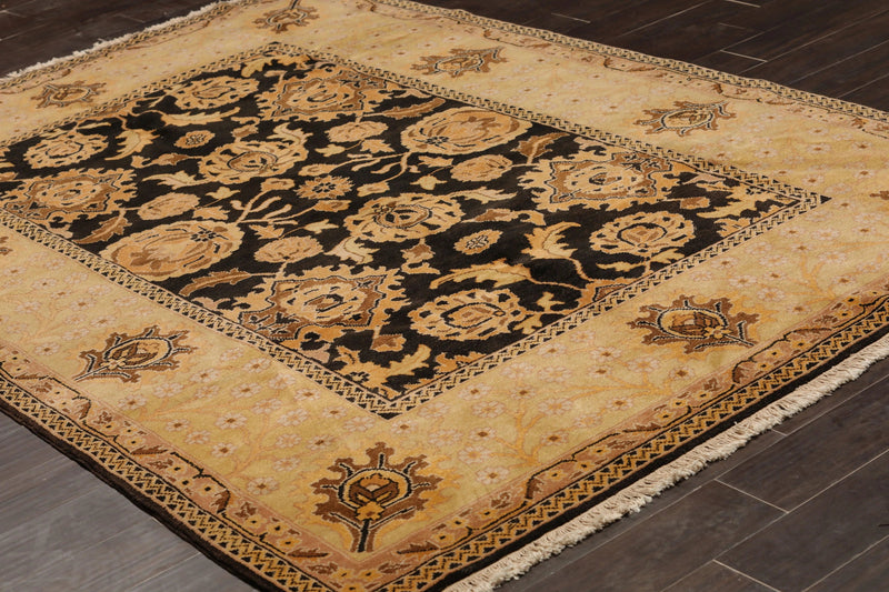 6' x 9' Hand Knotted 100% Wool Traditional Oriental Area Rug 6x9 Dark Chocolate