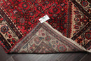 3'6" x 10'4" Runner Herizz Hand Knotted Red Medallion Traditional Wool Oriental Area Rug