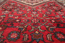 3'6" x 10'4" Runner Herizz Hand Knotted Red Medallion Traditional Wool Oriental Area Rug