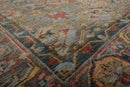 9’2"x12’3” Hand Knotted 100% Wool Herizz Traditional Oriental Area Rug Gray