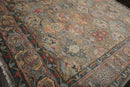 9’2"x12’3” Hand Knotted 100% Wool Herizz Traditional Oriental Area Rug Gray