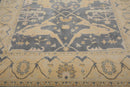 8’2"x9’11” Muted Turkish Oushak Hand Knotted 100% Wool Area Rug Slate