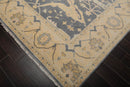 8’2"x9’11” Muted Turkish Oushak Hand Knotted 100% Wool Area Rug Slate