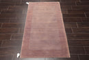 3' x 5'1" Hand Knotted Tibetan 100% Wool Designer Boho Area Rug Aubergine Modern