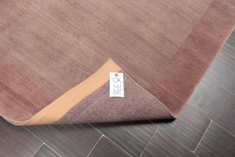 3' x 5'1" Hand Knotted Tibetan 100% Wool Designer Boho Area Rug Aubergine Modern
