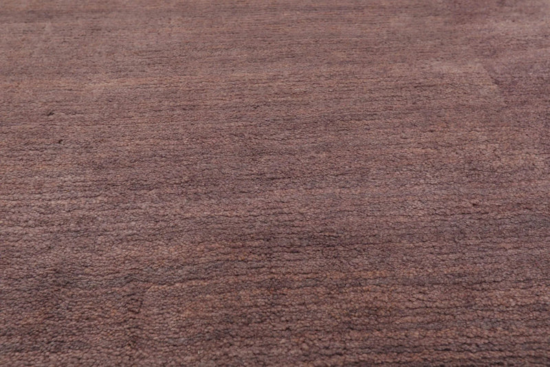 3x5 Aubergine Hand Knotted Tibetan 100% Wool ombre Modern & Contemporary Oriental Area Rug