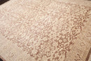 9’x12’ Hand Knotted Designer Tibetan Wool Antique Reproduction Area Rug Beige