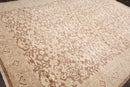 9’x12’ Hand Knotted Designer Tibetan Wool Antique Reproduction Area Rug Beige